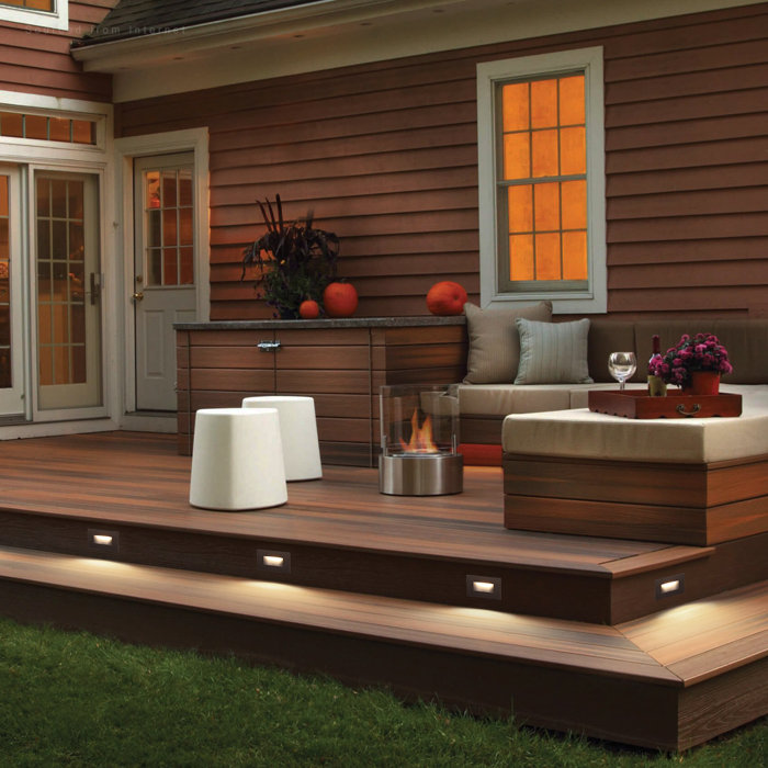 LEONLITE 5CCT 120V LED Stair Lights Indoor Outdoor, 150LM 5100